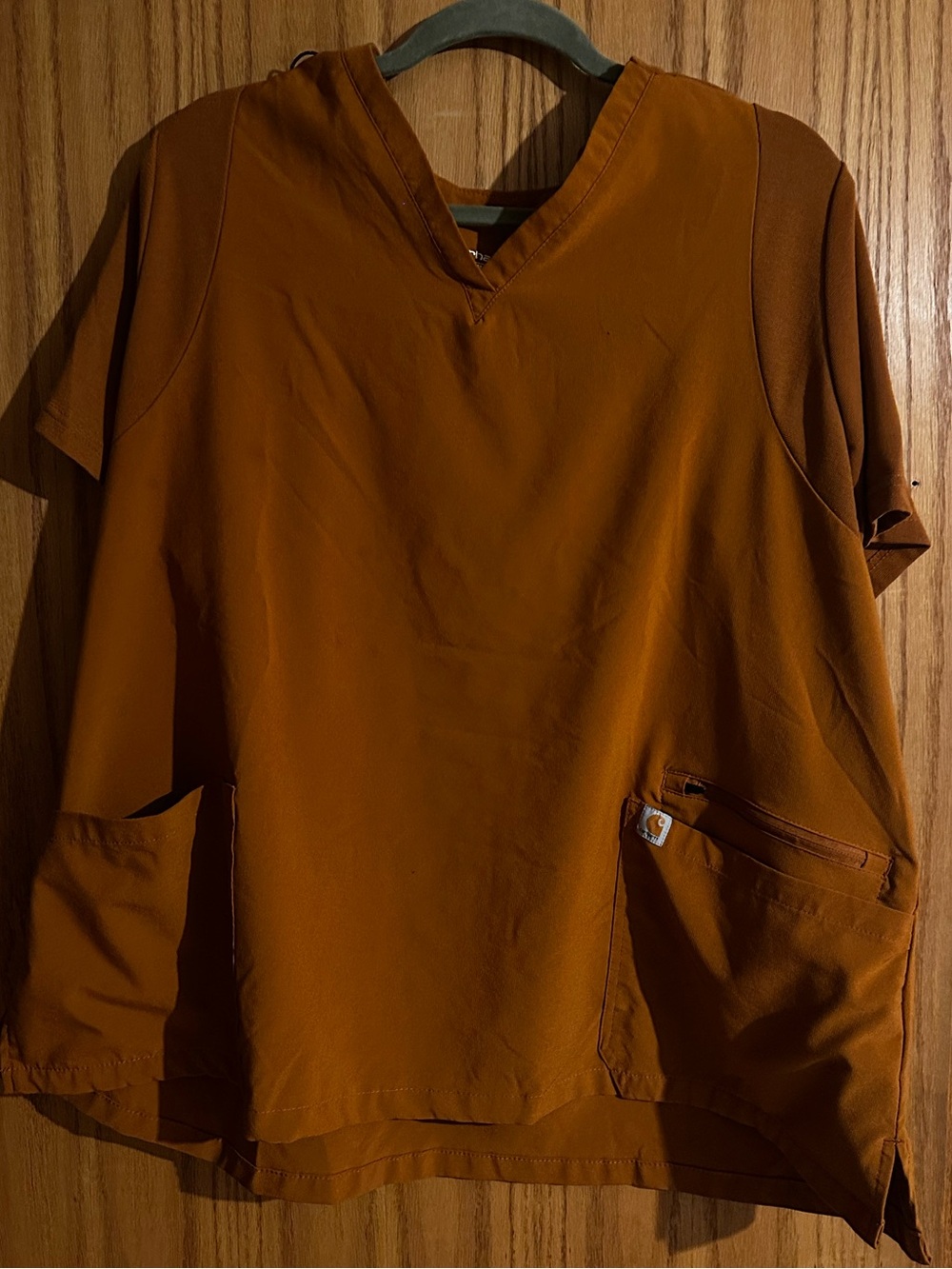 Carhartt Modern Fit 3XL Crew Neck Tee in Rust Orange